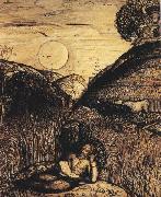 Samuel Palmer The Valley Thick with Corn oil painting
